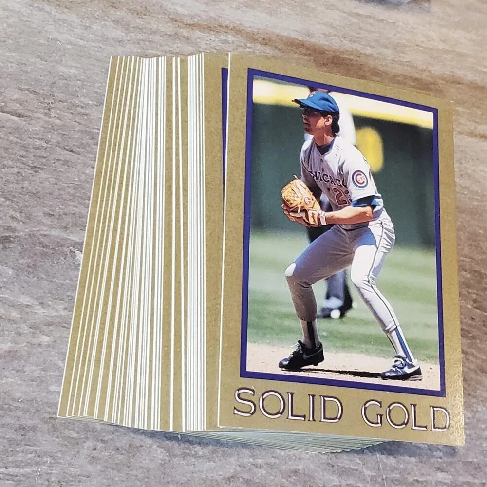 Chicago Cubs Ryne Sanberg Lot Of 65 Baseball Cards‎ 1989 Solid Gold Grand Slam